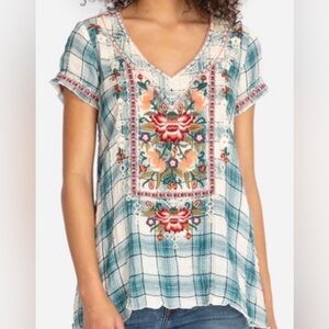 NWT Johnny Was Juliene Drape Top